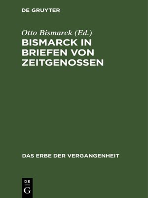 cover image of Bismarck in Briefen von Zeitgenossen
